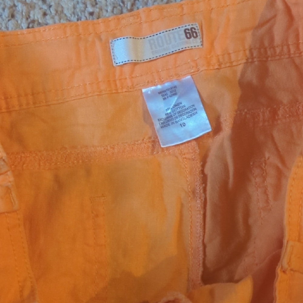 Route 66 Orange Women's Shorts - Picture 6 of 6
